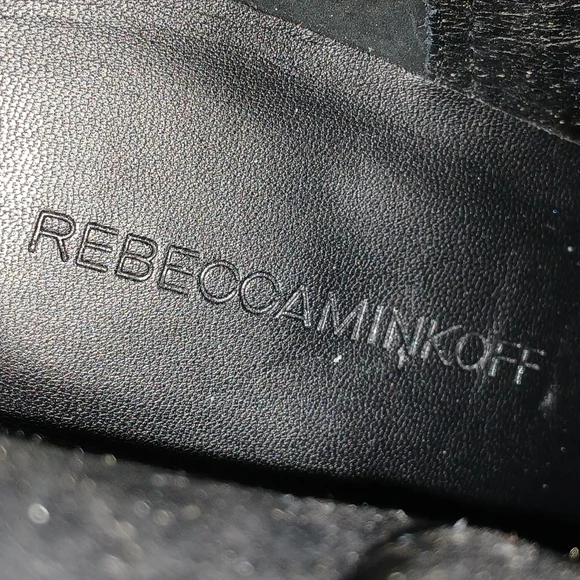 Rebecca Minkoff Illan Tan Suede Fringed Ankle Boots Size 9 Almond Toe Bohemian - Picture 9 of 12